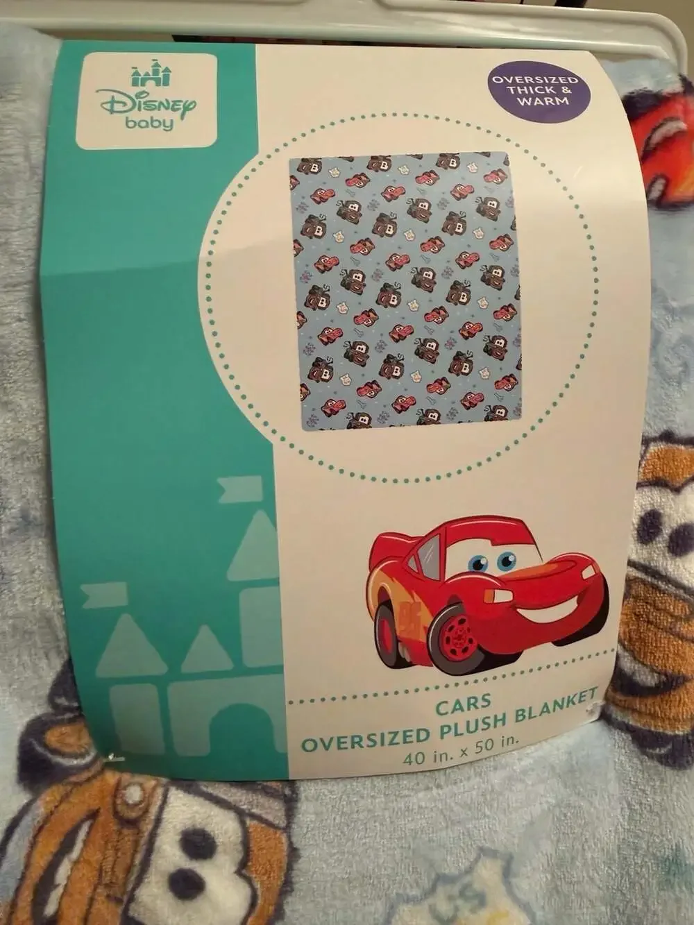 Disney Baby Cars Oversized Plush Blanket 40 in. x 50 in.
